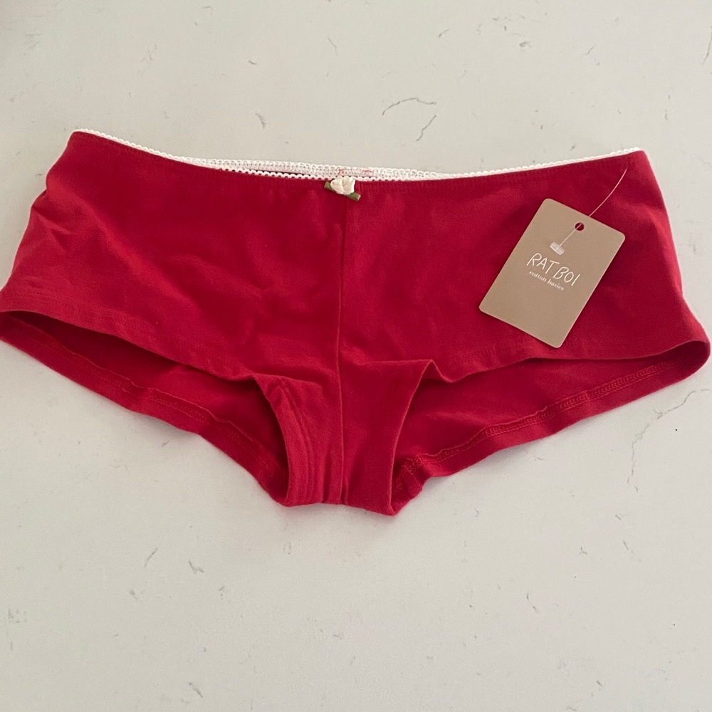 NWT Rat Boi Low Rise Cotton Boy Shorts Size S